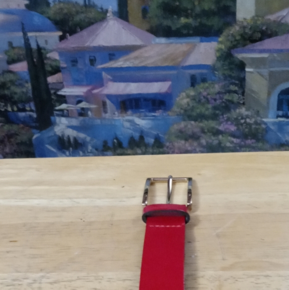 🇬🇧Express Vintage Made in England Red Belt Small,Fits 28-33,New!! Nice Gift. - Picture 14 of 15